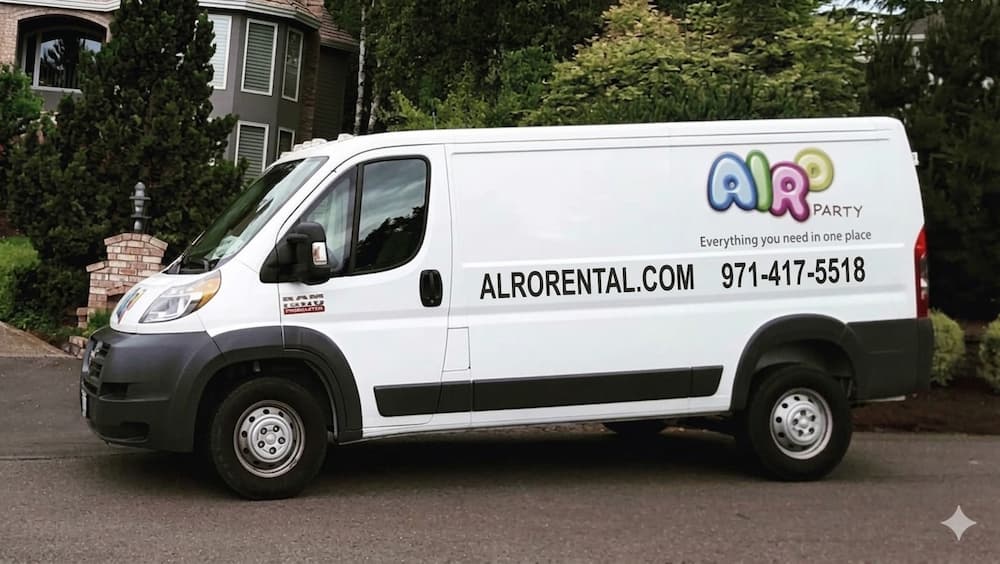 ALRO Rental delivery van serving Beaverton and Portland Oregon